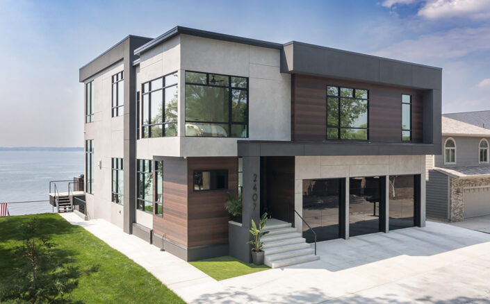 drone photo, house photo, siding photo, stucco finish, stucco coating, stucco photo, lake home, shore line, lake house, million dollar home,