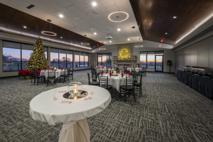 Holiday Interior, Terrace Hills, Altoona Iowa, Holiday dinner, Event Center, Holiday Event Center