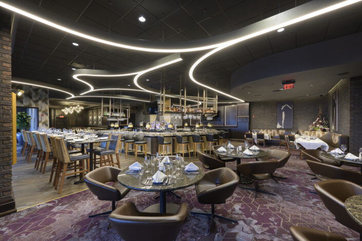 Steakhouse, Ruths Chris Steakhouse, Restaurant Interior, Interior photo, architectural interiors, Steakhouse interior