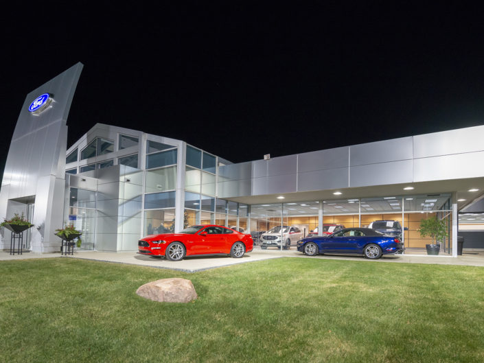 Dealership Photo, architectural lighting, Safety lighting, security lighting