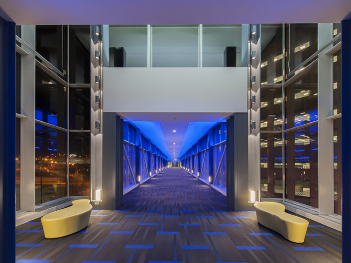 Architectural Photo of Skywalk Lighting, Insight Lighting, Architectural Lighting, specialty lighting, LED lighting