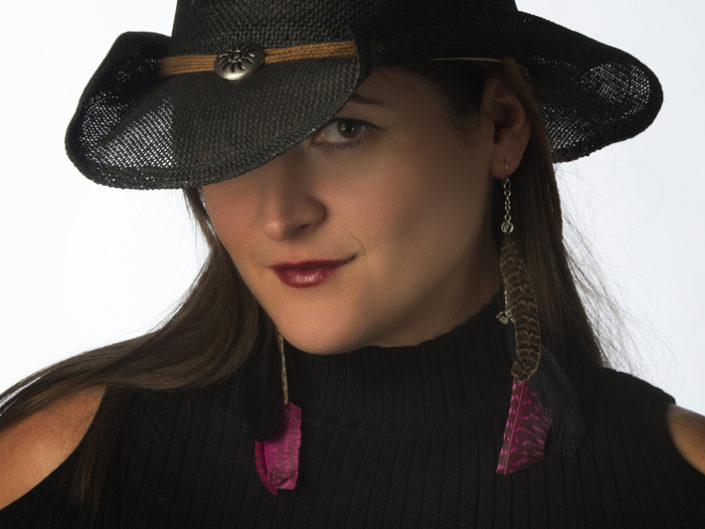 Model with Cowboy hat