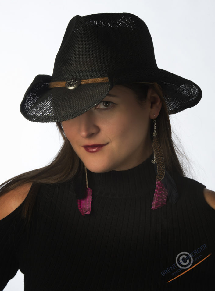 Model with Cowboy hat