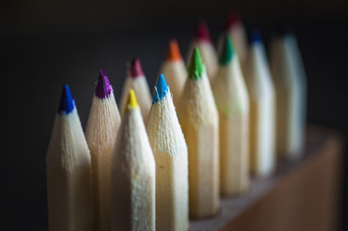 Colored pencils, art pencils, color, art, drawing pencils, product photography
