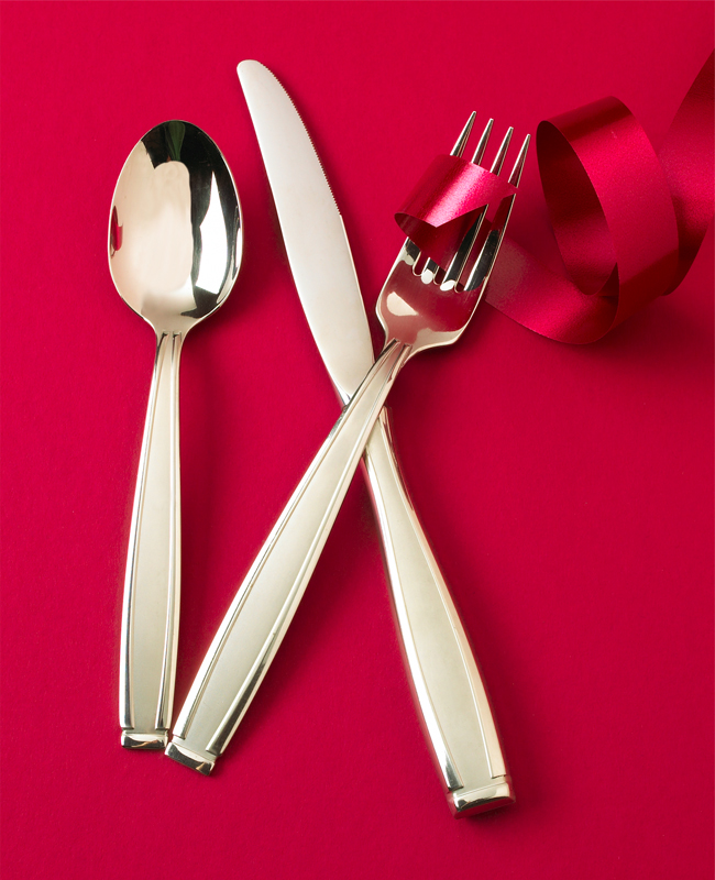 Silverware, Kitchen utensils, Holiday settings, chrome