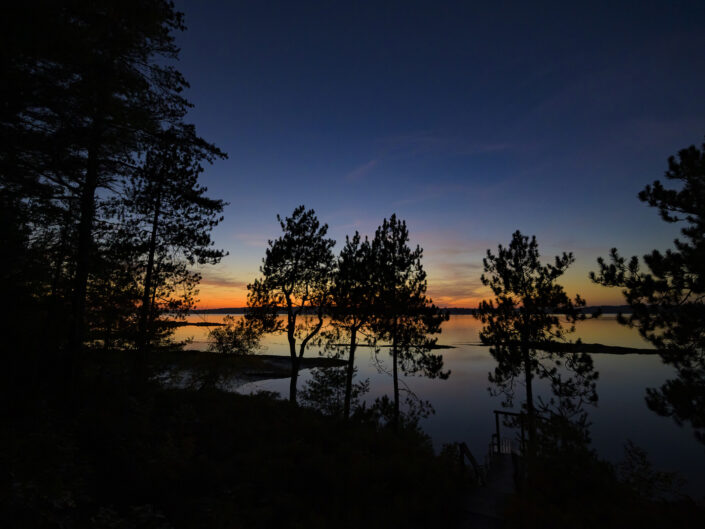 Rocky Shoreline, Lake, Calm, Sunset