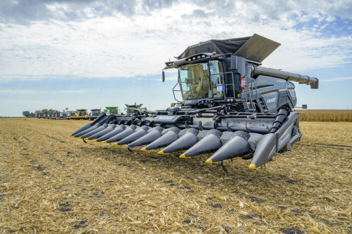 Agriculture, Farm Progress Show, Farming, Combines, Midwest Farming, Corn Picker, Combine picking corn, ag equipment, agriculture equipment, farming equipment,