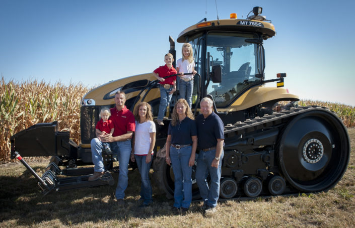 Farming family portrait